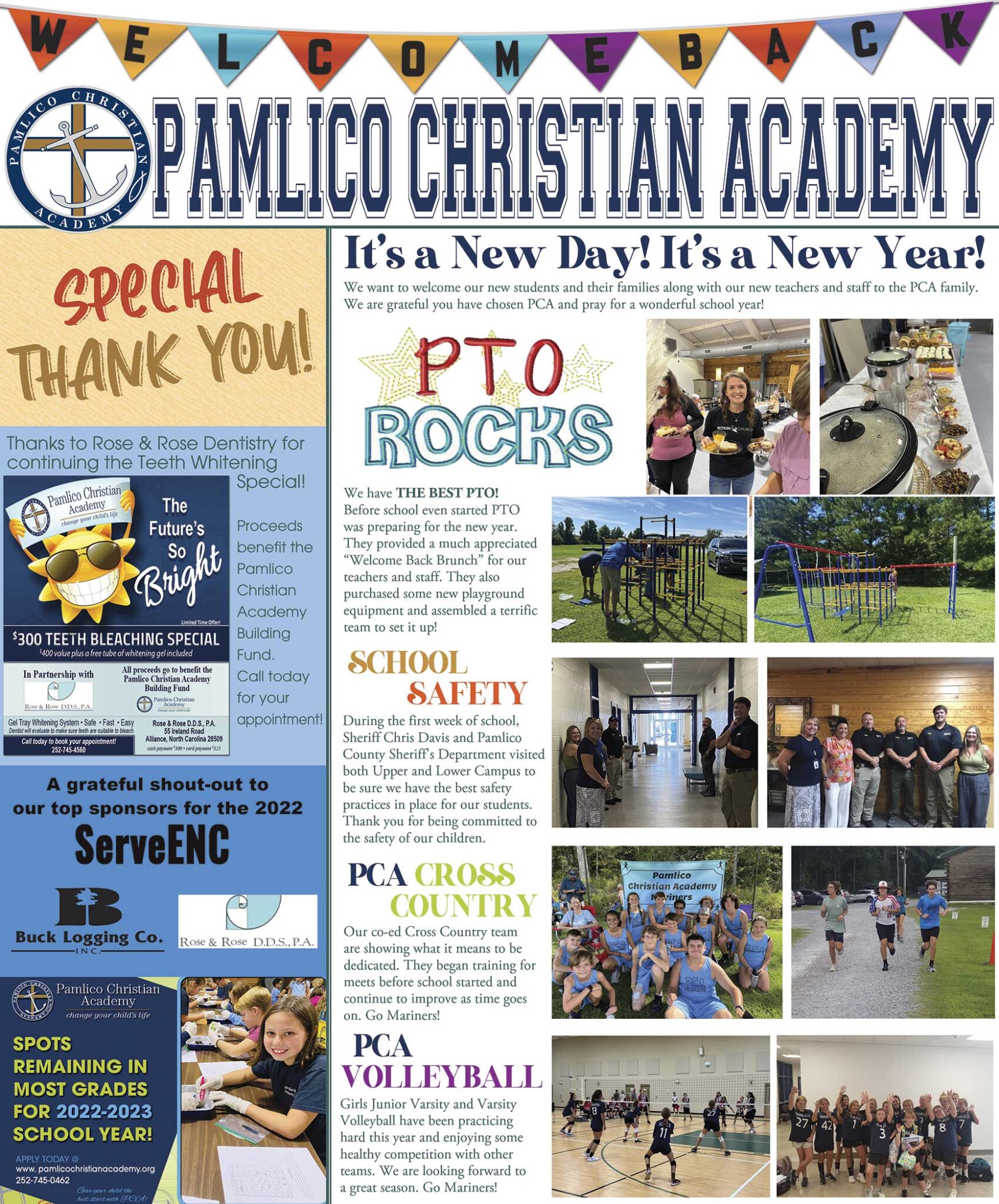 September 2022 Pamlico Christian Academy